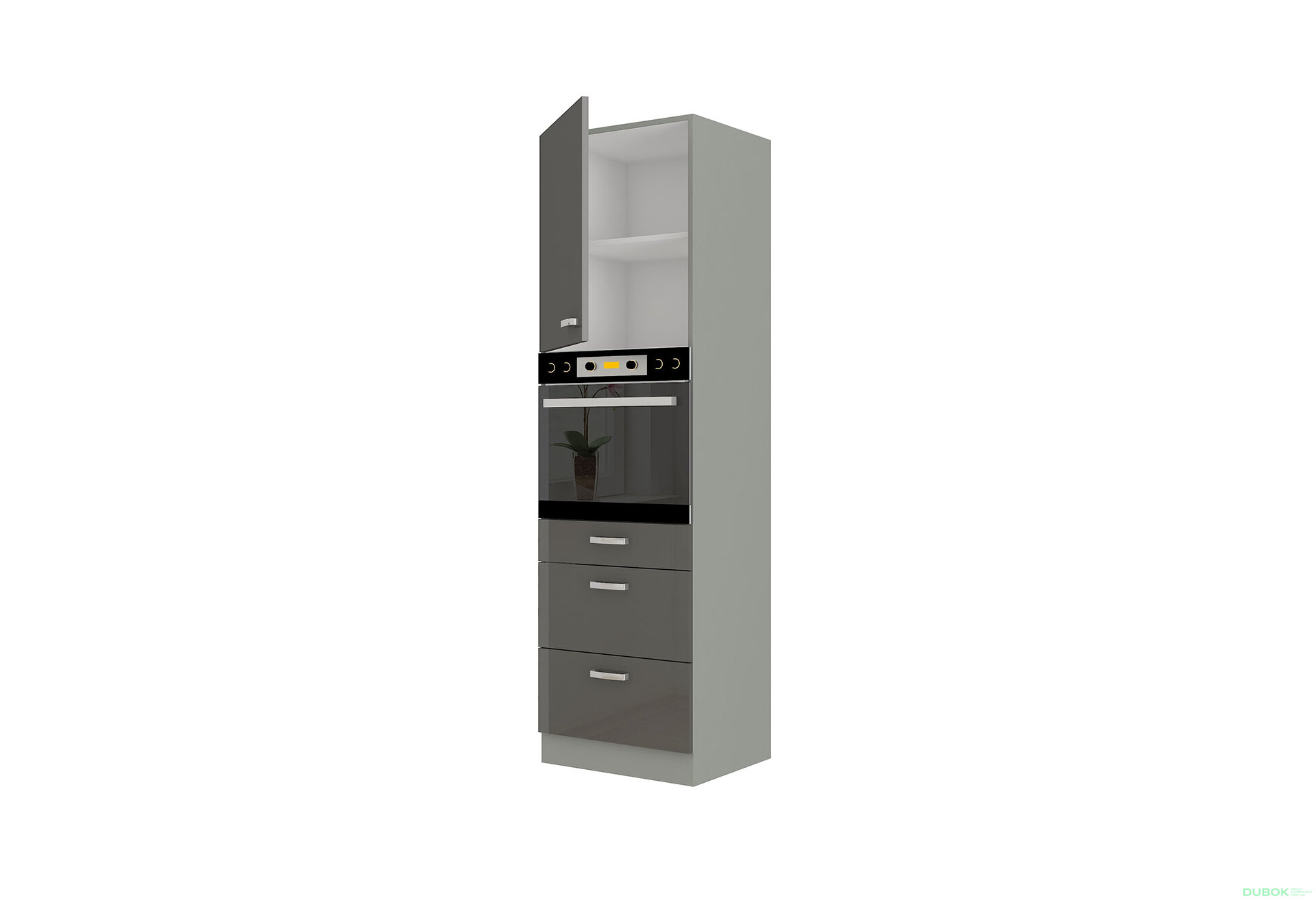 Obrázek 2 - 60 DPS-210 3S 1F premium box Grey šedý platinový / šedý lesk