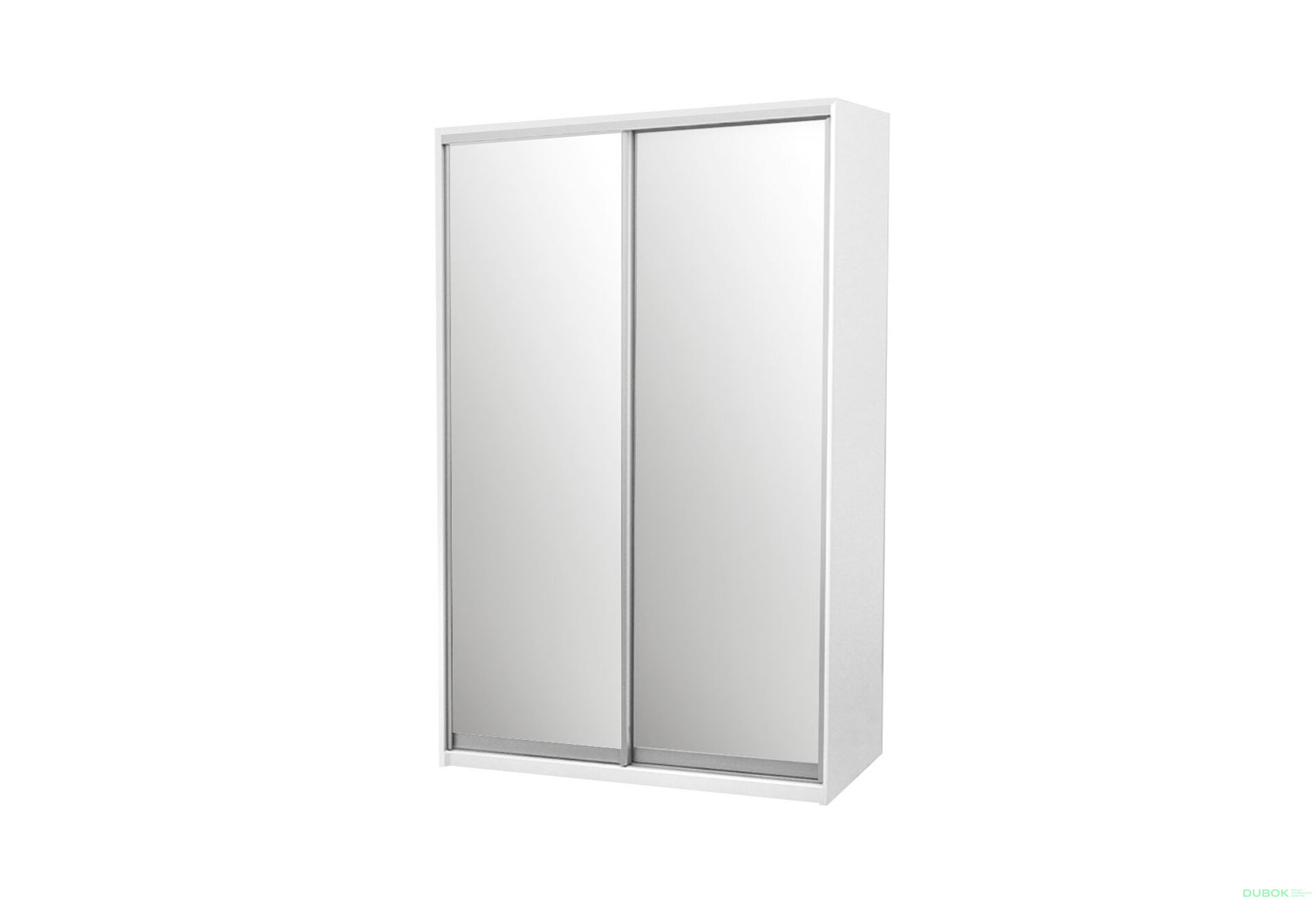 Obrázek 1 - Skříň 2D 1500x2400x600, 2 zrcadla, bílá