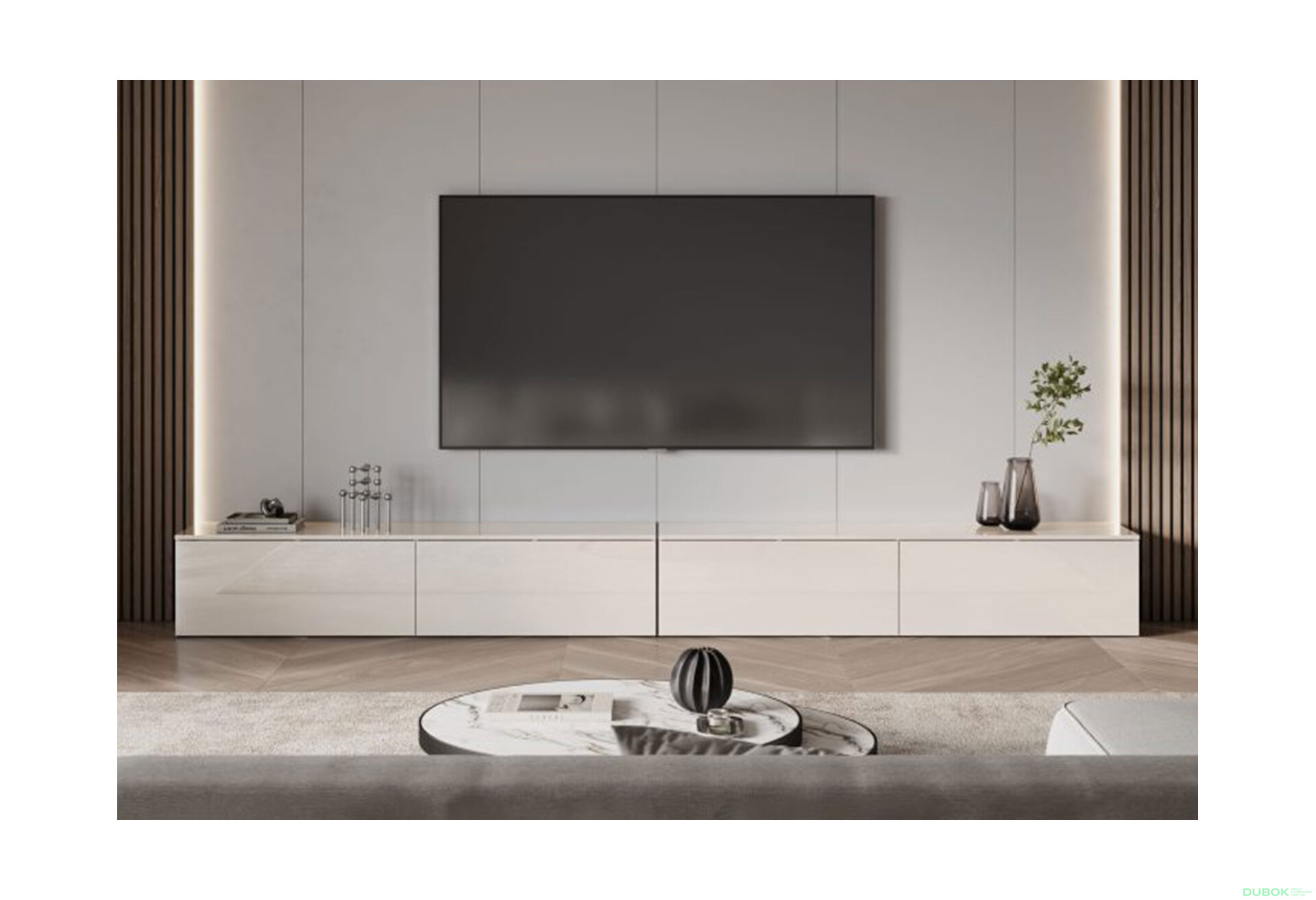 Obrázek 2 - TV stolek 1,75 kašmírový lesk Legs Box