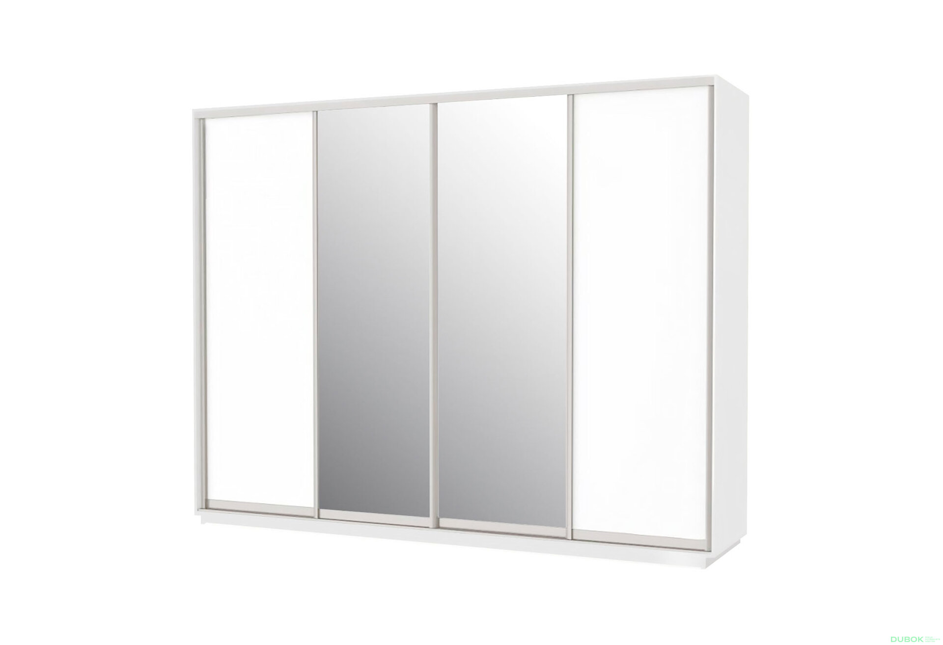 Obrázek 1 - Skříň s posuvnými dveřmi 2 DTD + 2 zrcada 300x240x60 Nymphaea alba