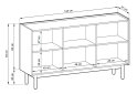 Obrázek 4 - Komoda K144/83 riviéra / mramor bianco Boho