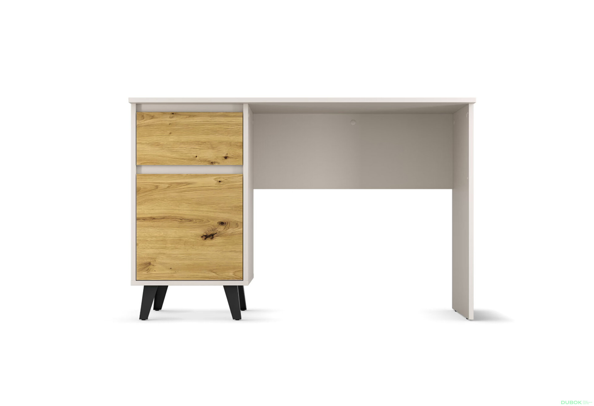 Obrázek 2 - Psací stůl BORG 1d1s/120 kašmír / dub artisan