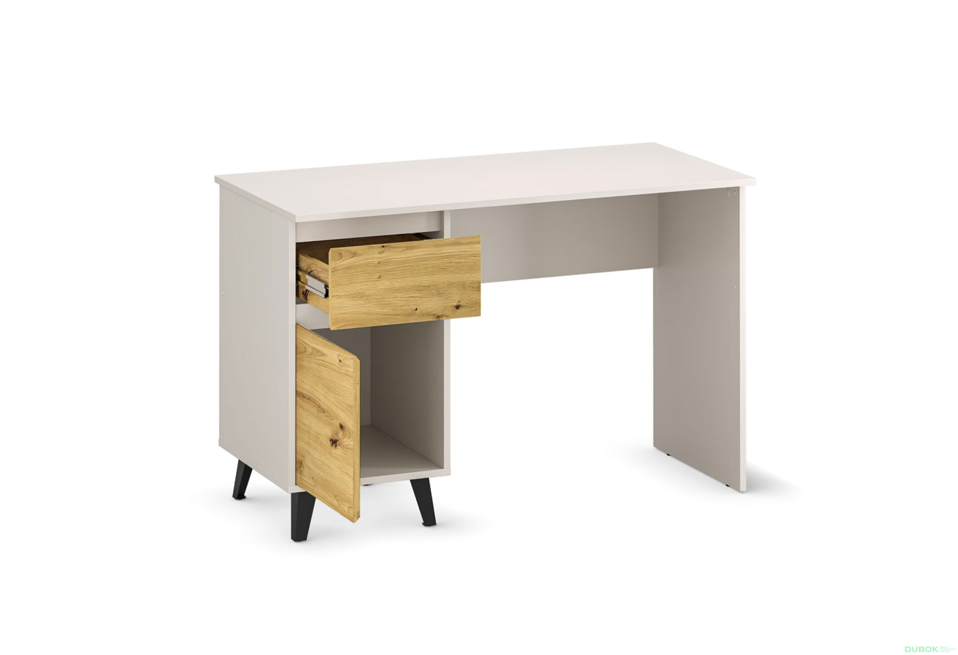 Obrázek 5 - Psací stůl BORG 1d1s/120 kašmír / dub artisan