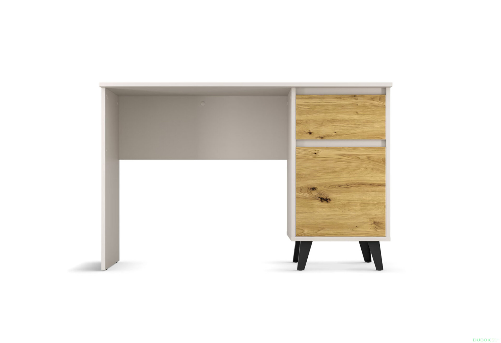 Obrázek 3 - Psací stůl BORG 1d1s/120 kašmír / dub artisan