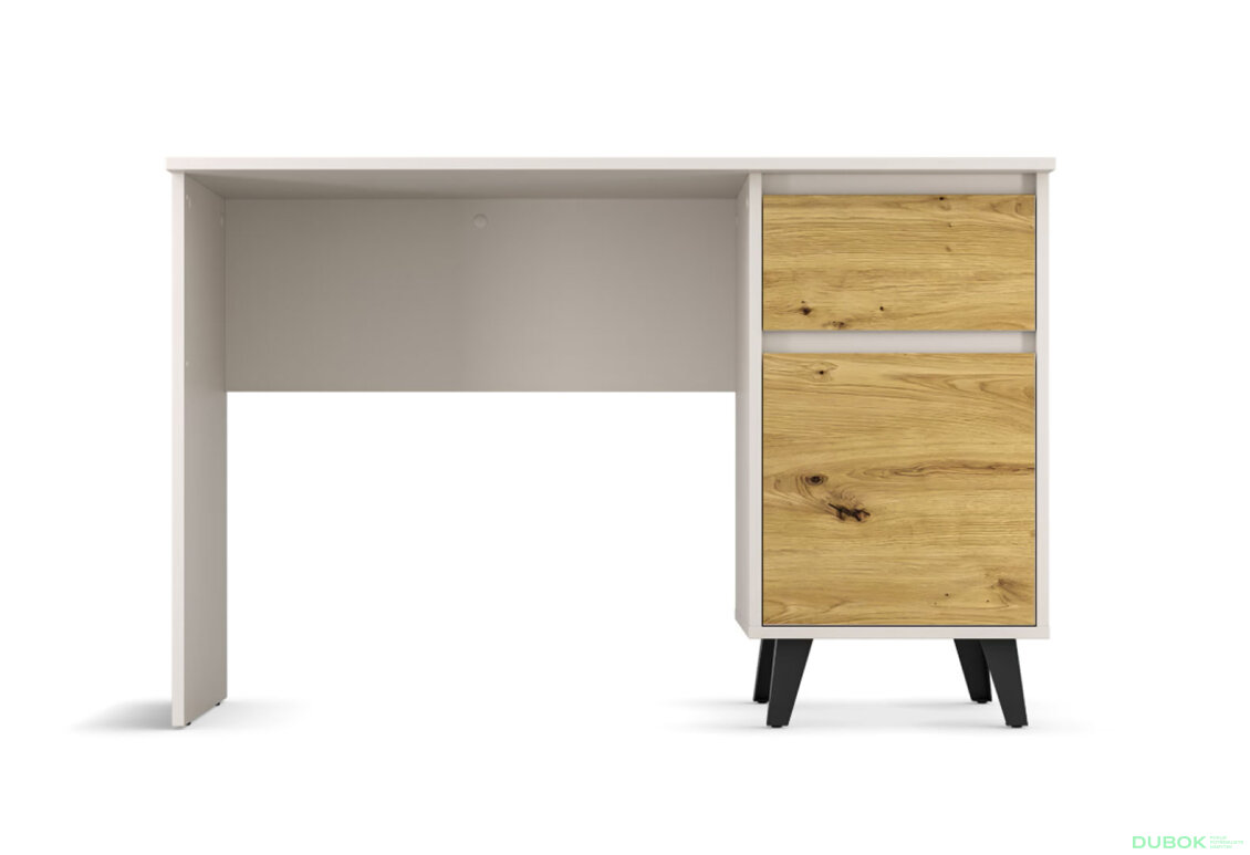 Obrázek 3 - Psací stůl BORG 1d1s/120 kašmír / dub artisan
