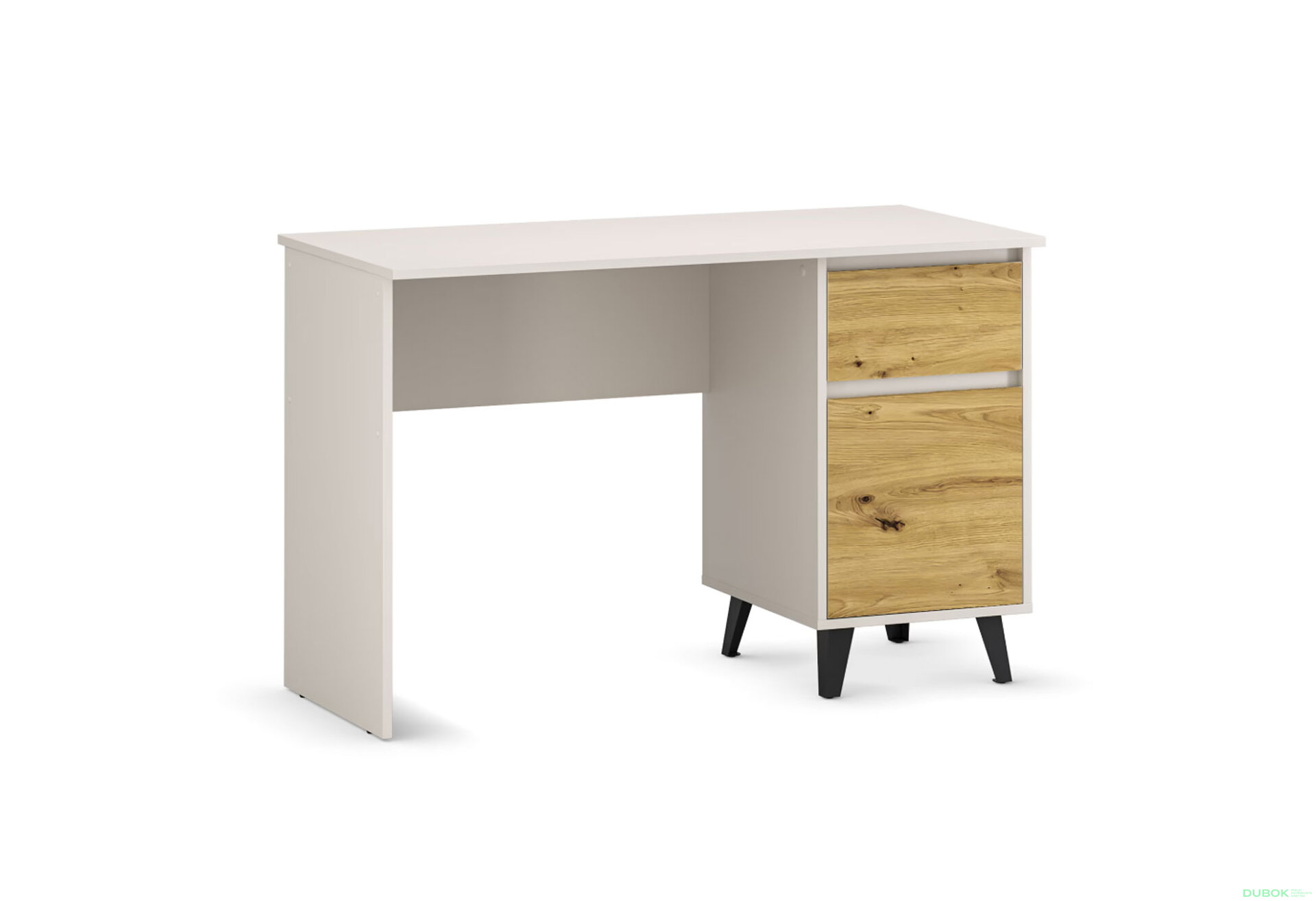 Obrázek 4 - Psací stůl BORG 1d1s/120 kašmír / dub artisan