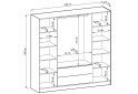 Obrázek 4 - Skříň 4D se zrcadlem artisan Nelly