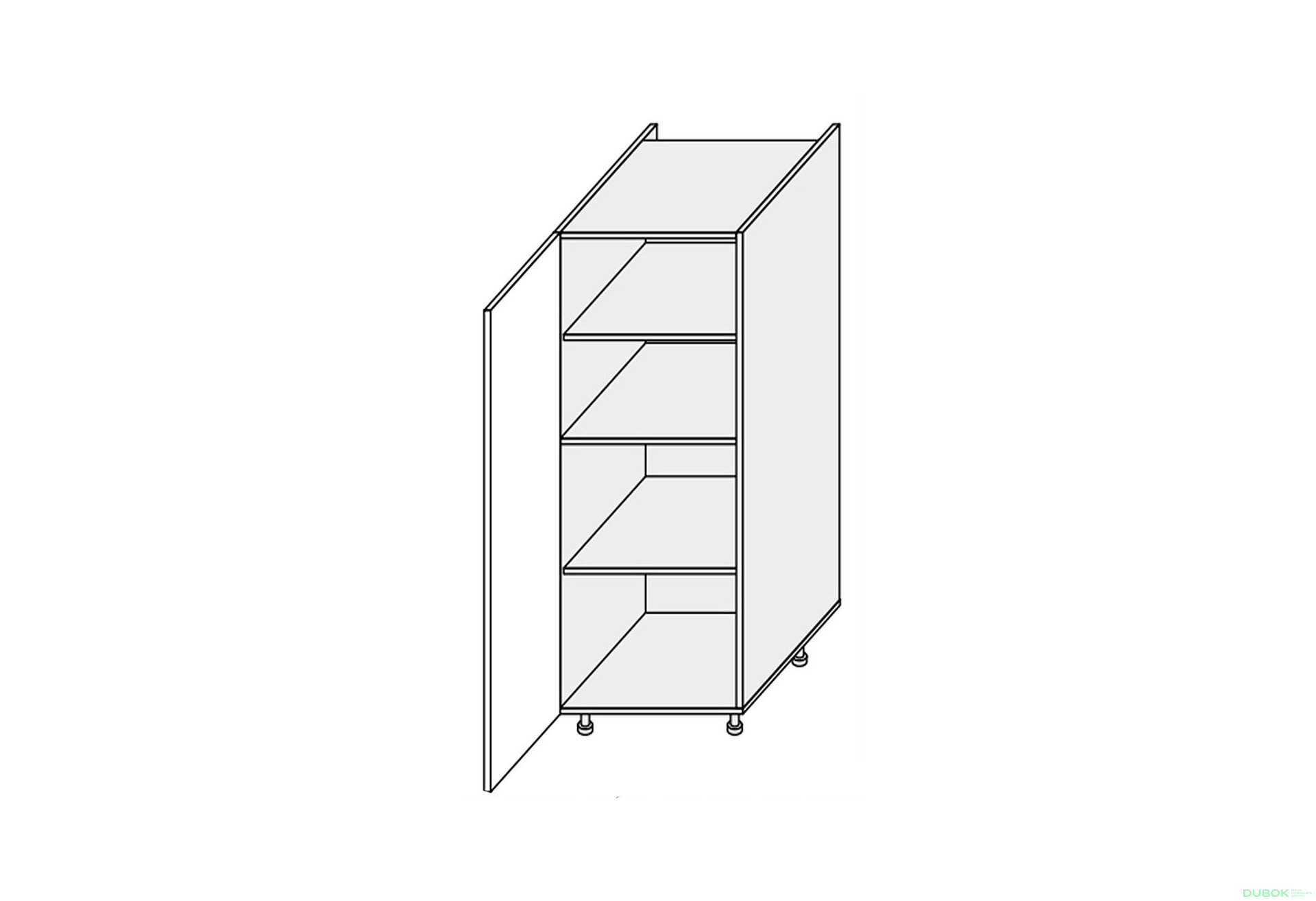 Obrázek 1 - Skříňka 60P/1420 Vintage