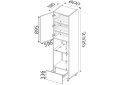 Obrázek 2 - Skříňka 60PDM1SHX/2320 trouba + mikrovlnná trouba Pro Blum+Hettich Vintage