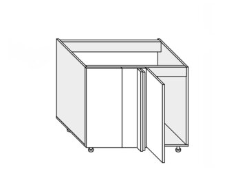 Obrázek Spodní roh H 90°/820x1000x600 1dv pravý