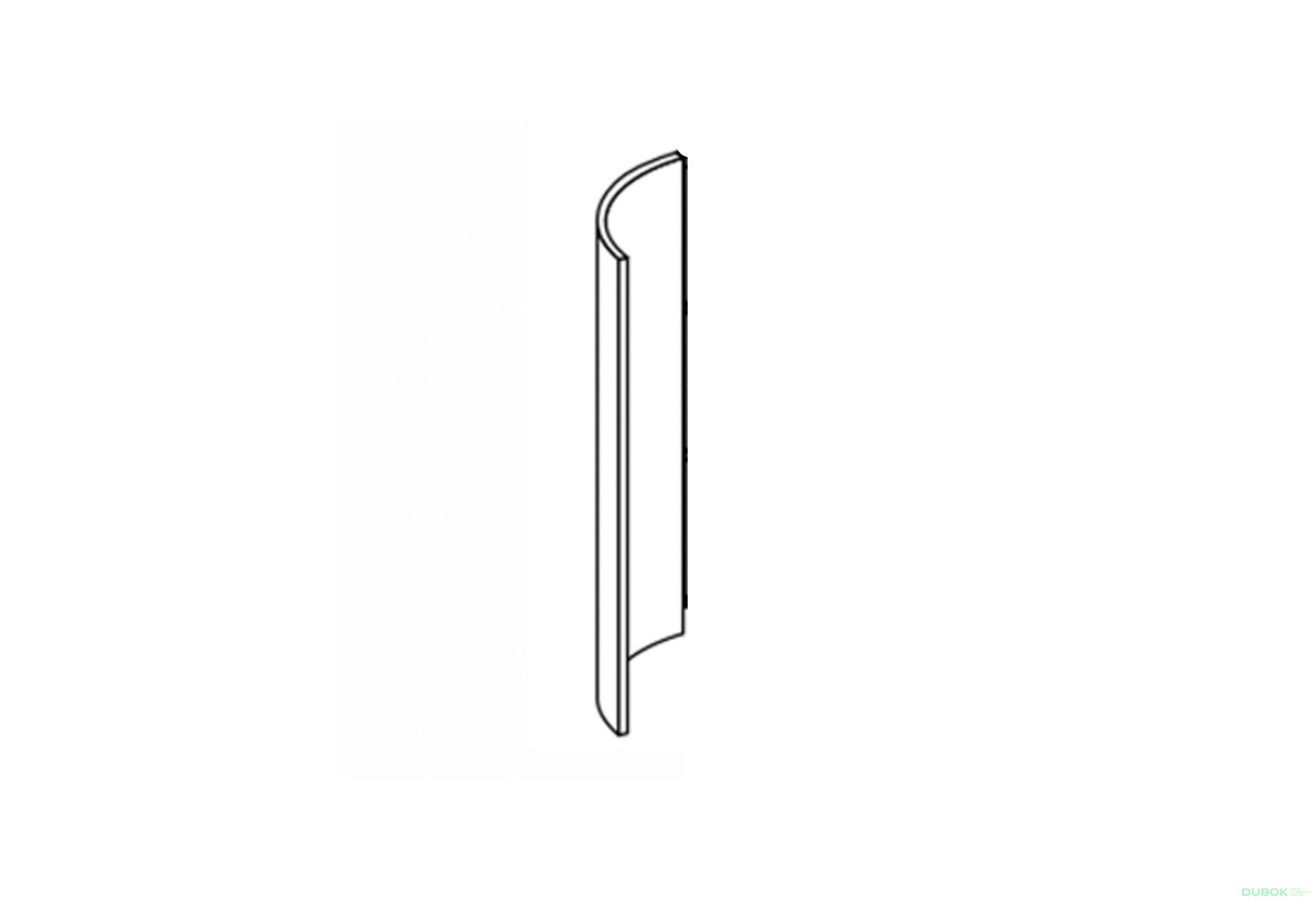 Obrázek 2 - Fasáda 30VZR Ukončení Rádiusové 720mm Mary