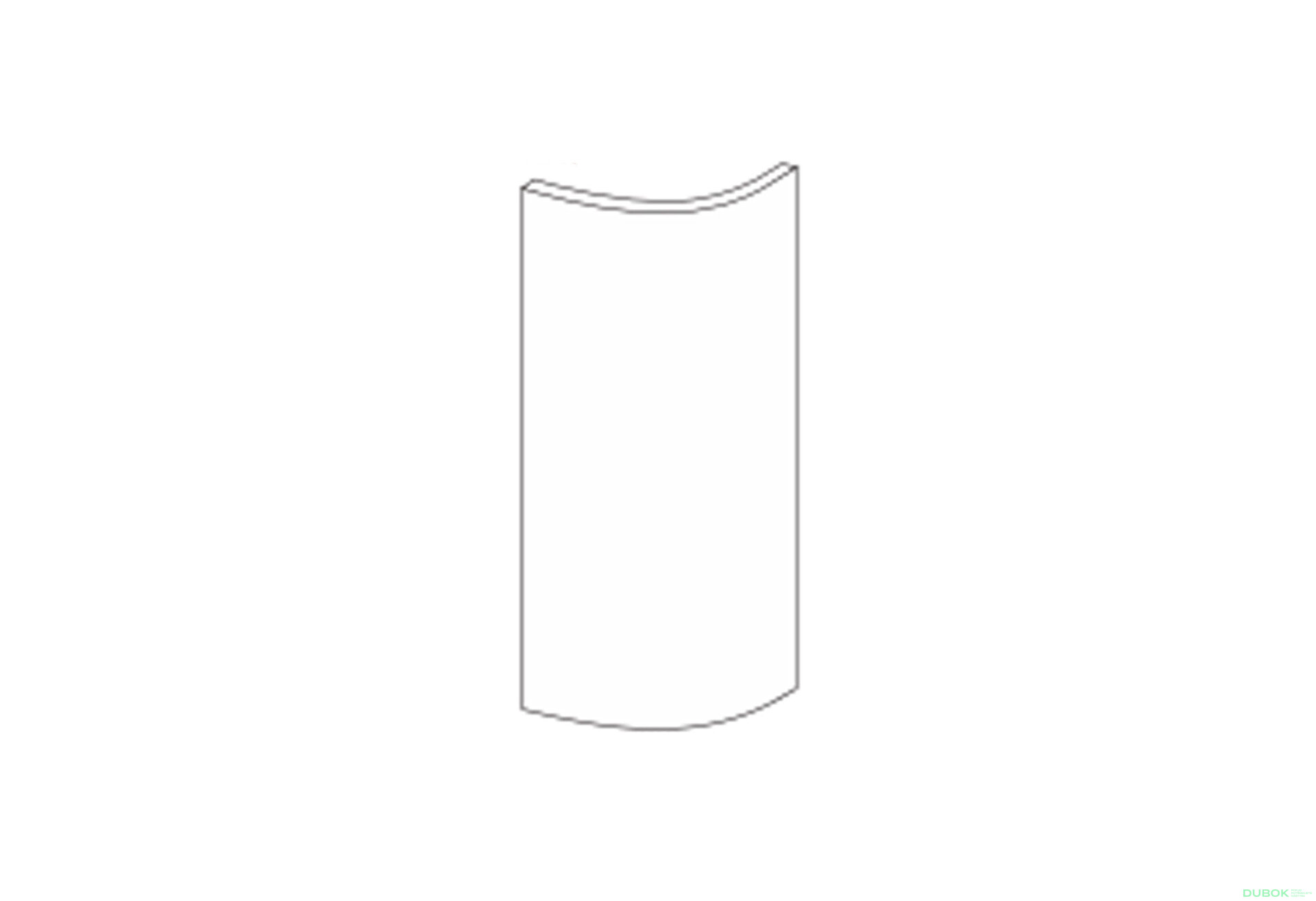 Obrázek 1 - Fasád 30NZR Ukončení Rádiusové 720mm Mary