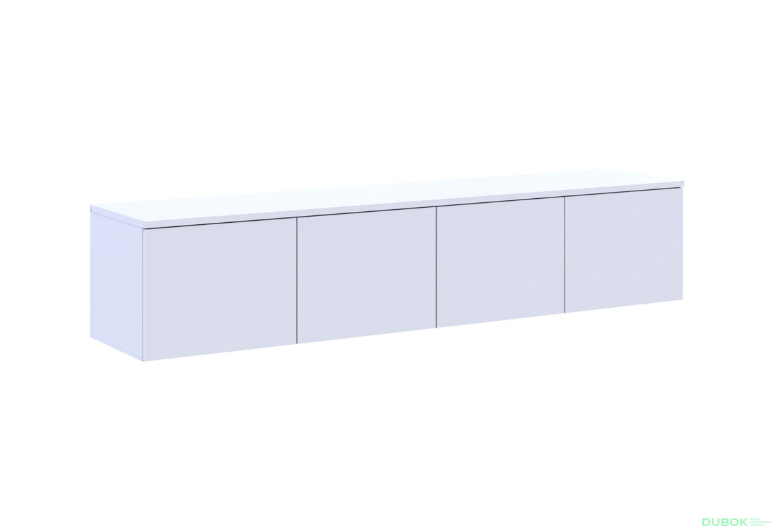 Obrázek 4 - TV stolek Levía bílý 4dv 160x35x33