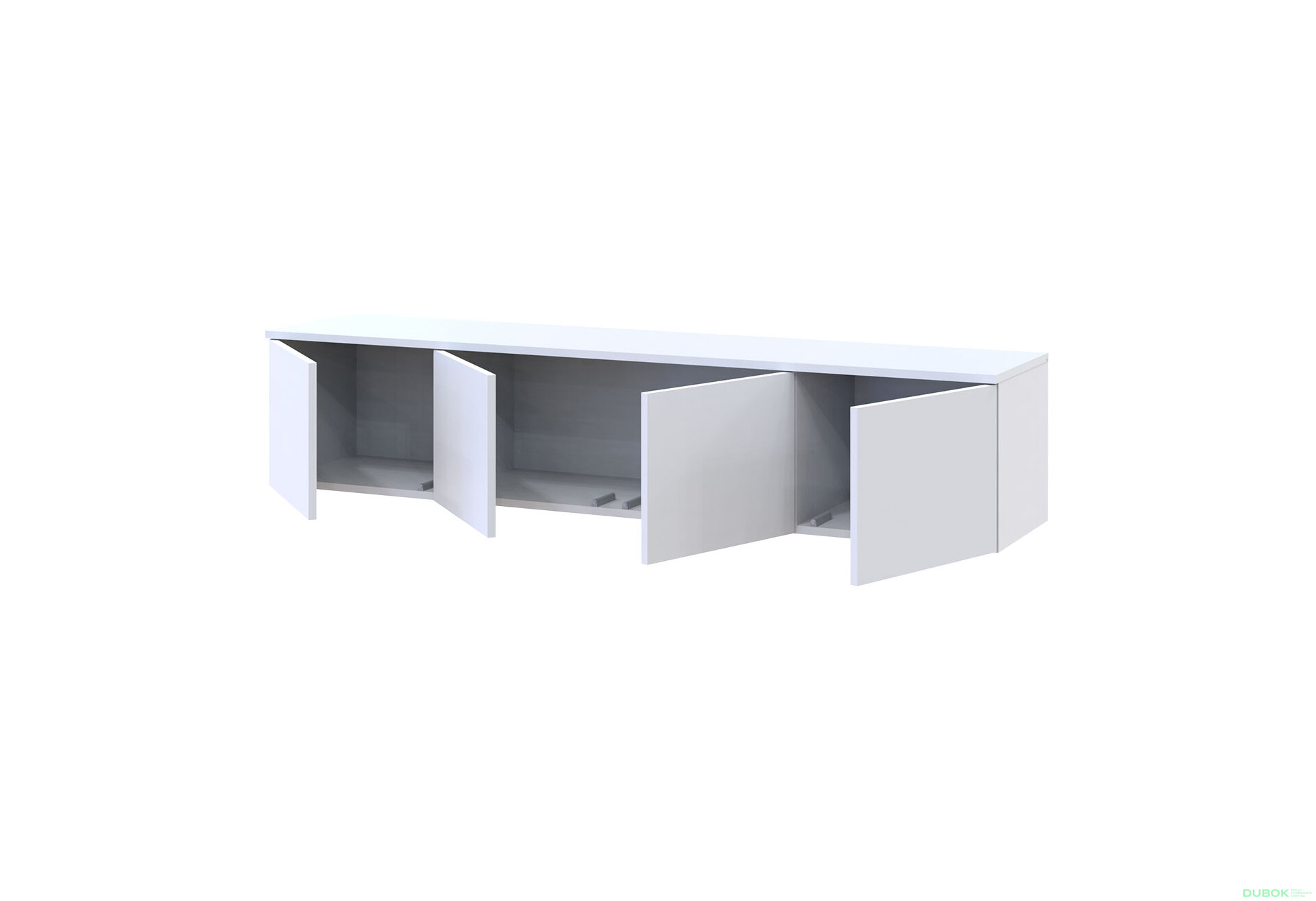 Obrázek 6 - TV stolek Levía bílý 4dv 160x35x33
