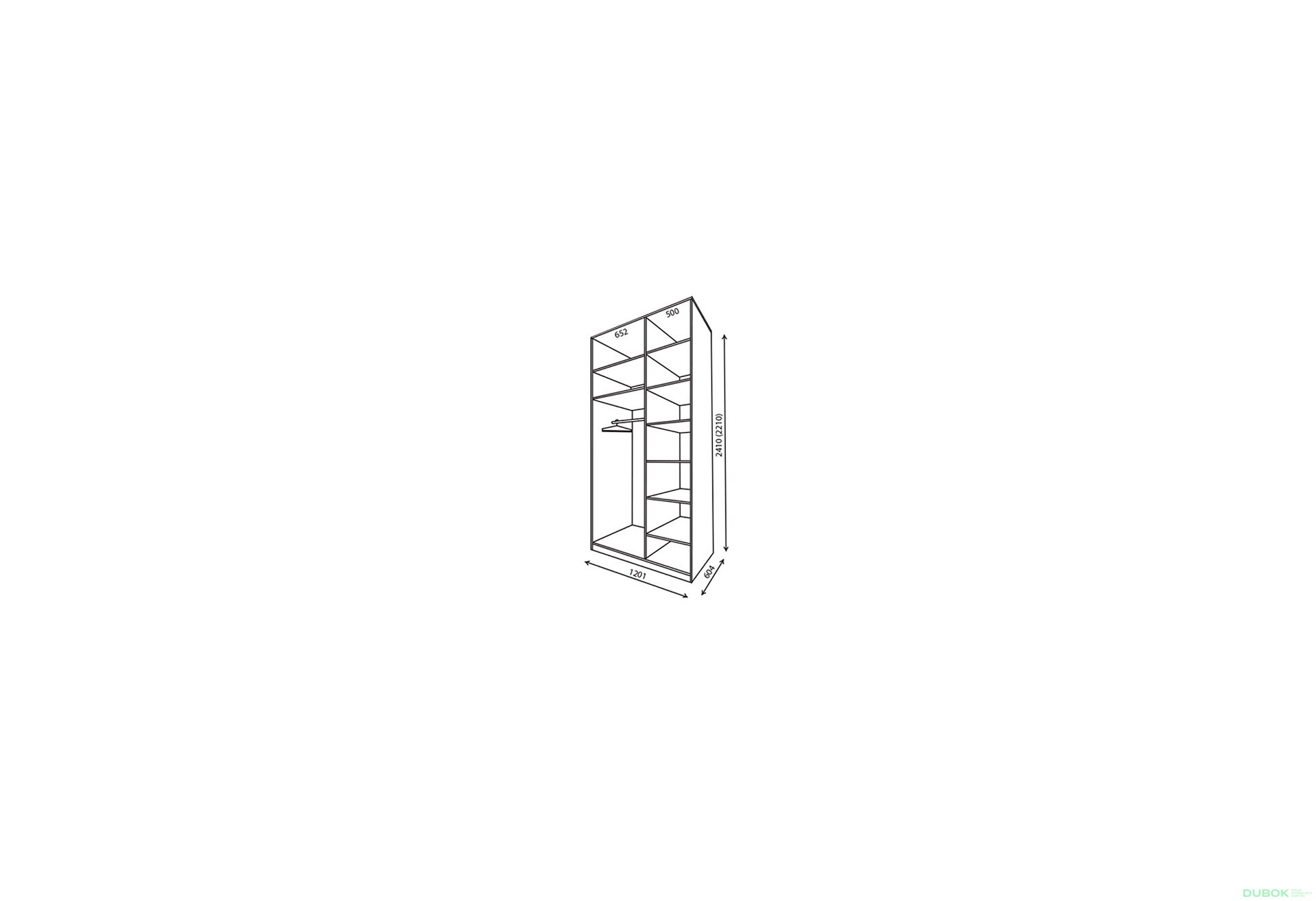 Obrázek 2 - Korpus 1200x600 Rim-Veneziano 2D 1,2 m