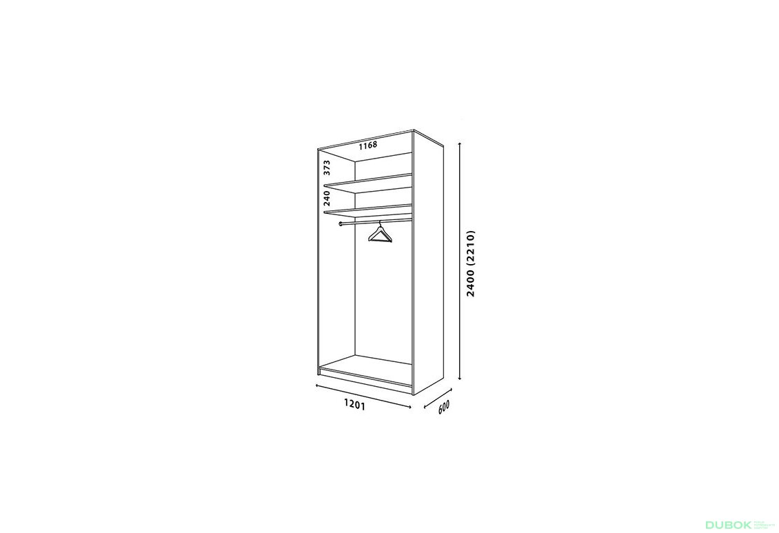Korpus 1200x600 UNY Rim-Veneziano 2D 1,2 m