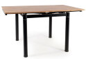 Obrázek 4 - Stůl GD-082 80(131)x80 dub artisan / matná černá kov