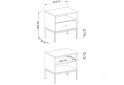 Obrázek 7 - Noční stolek MS54 Mono bordo