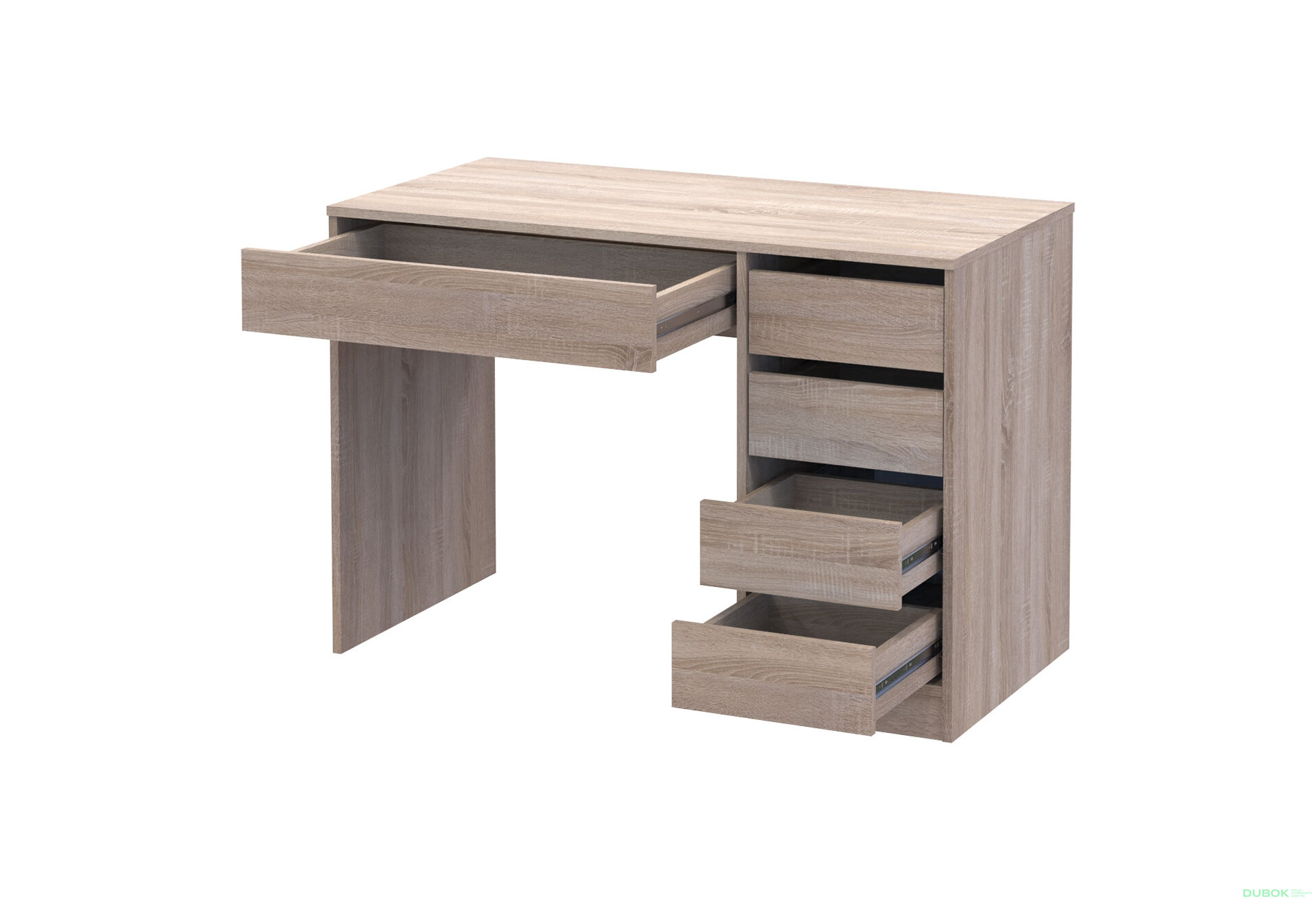 Obrázek 6 - Psací stůl s pravou montáží Profi 110 cm dub sonoma