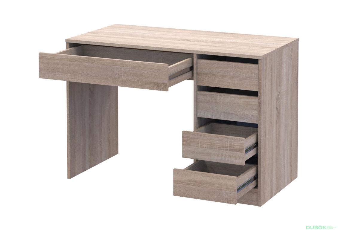 Obrázek 6 - Psací stůl s pravou montáží Profi 110 cm dub sonoma