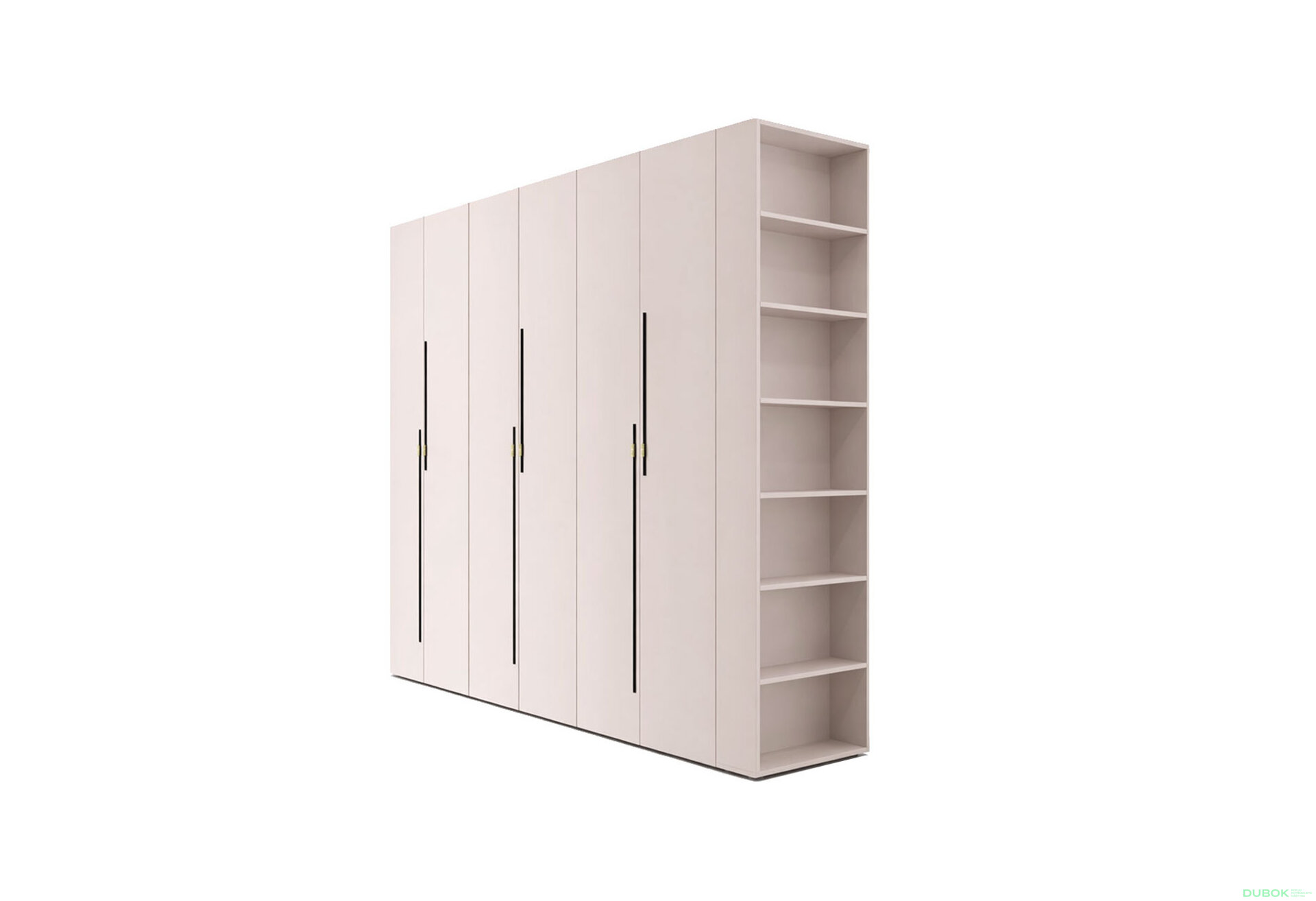 Obrázek 1 - Skříň 6D 260 cm kašmír Space