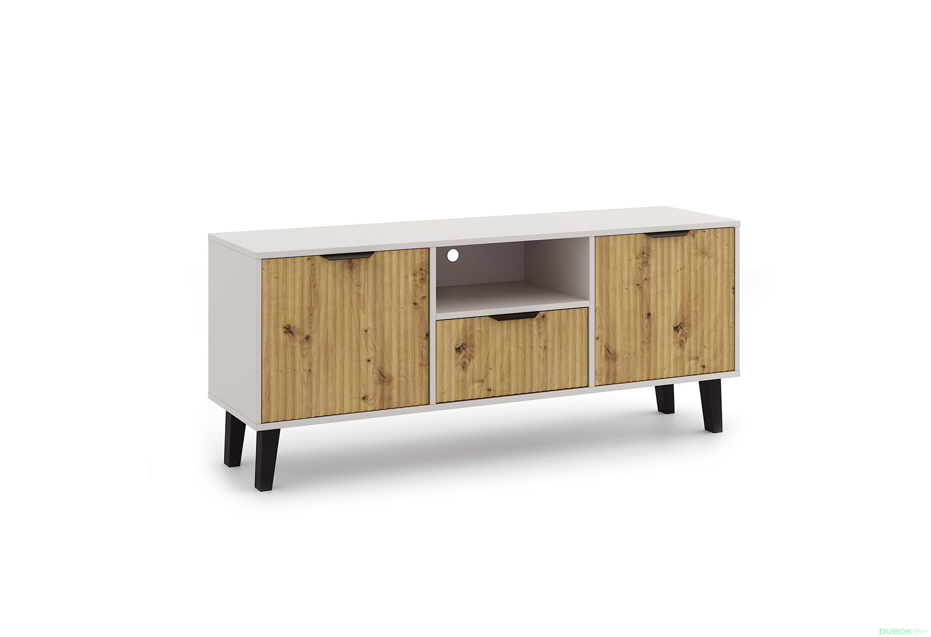 Obrázek 4 - TV stolek Borg Duo 2d1s kašmír / dub artisan