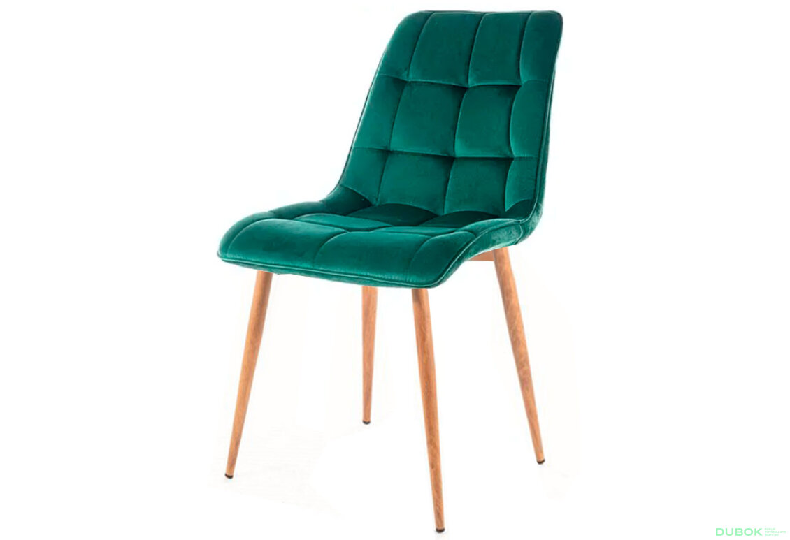 Židle Chic D Velvet zelený Bluvel 78