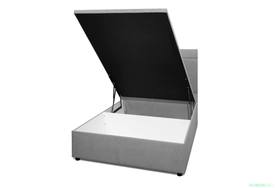 Obrázek 8 - Postel Fro Pik 120x200 s roštem, úložným prostorem Mono 246, šedá