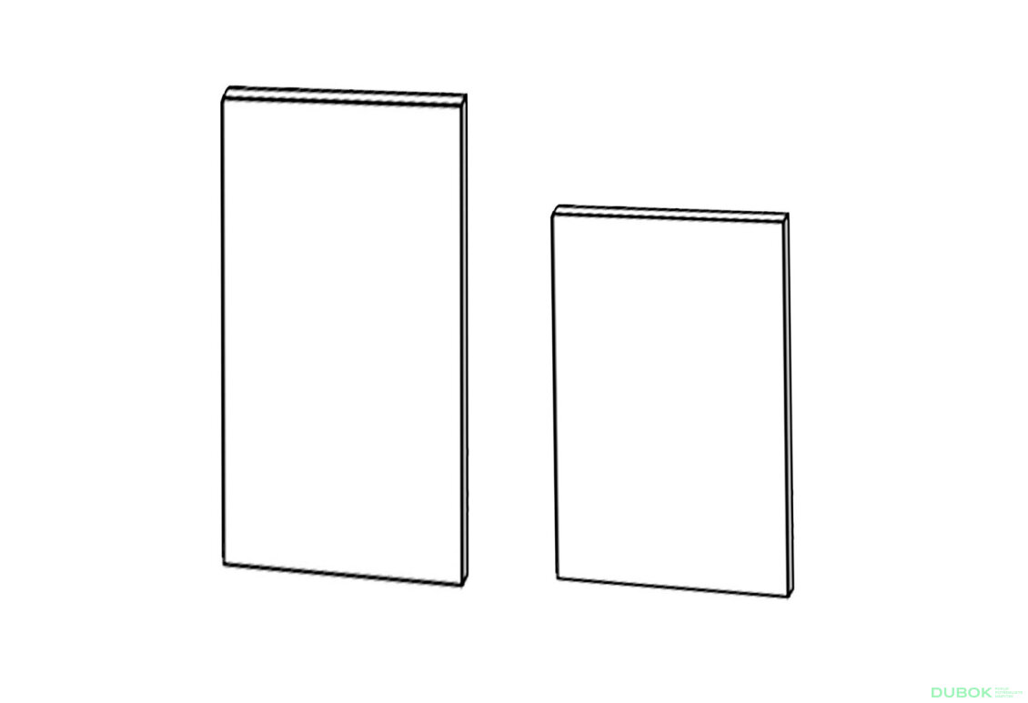 Fasád Skříň 60PCH Chladnička 2320mm Mary