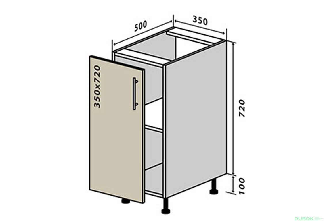 N25 Skříňka 1D 35 Prajm Lux / Prime Luxe