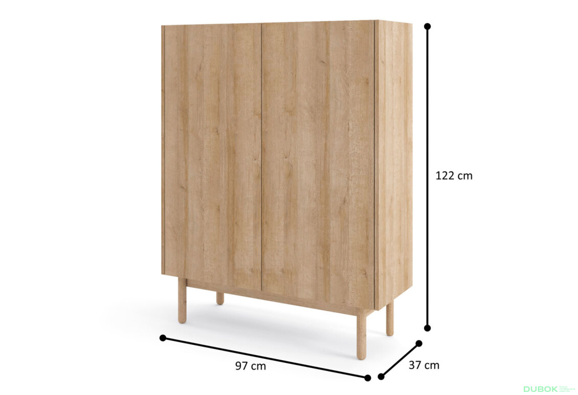 Obrázek 4 - Komoda KD97 riviéra / mramor bianco Boho