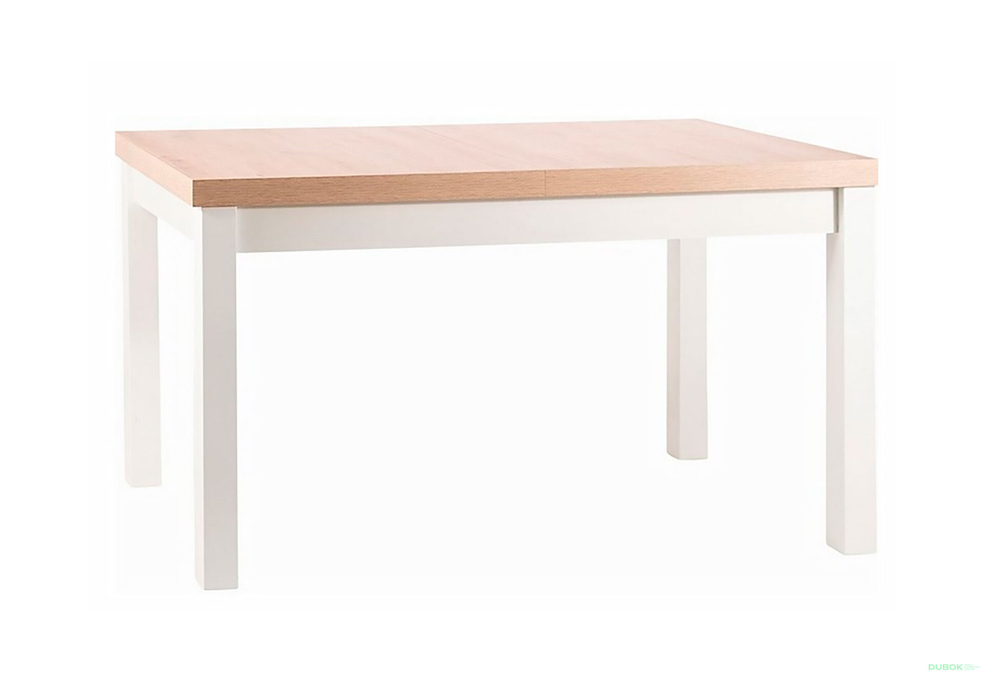 Obrázek 2 - Stůl Presto 140(140+39+39)x80 dub artisan / bílý