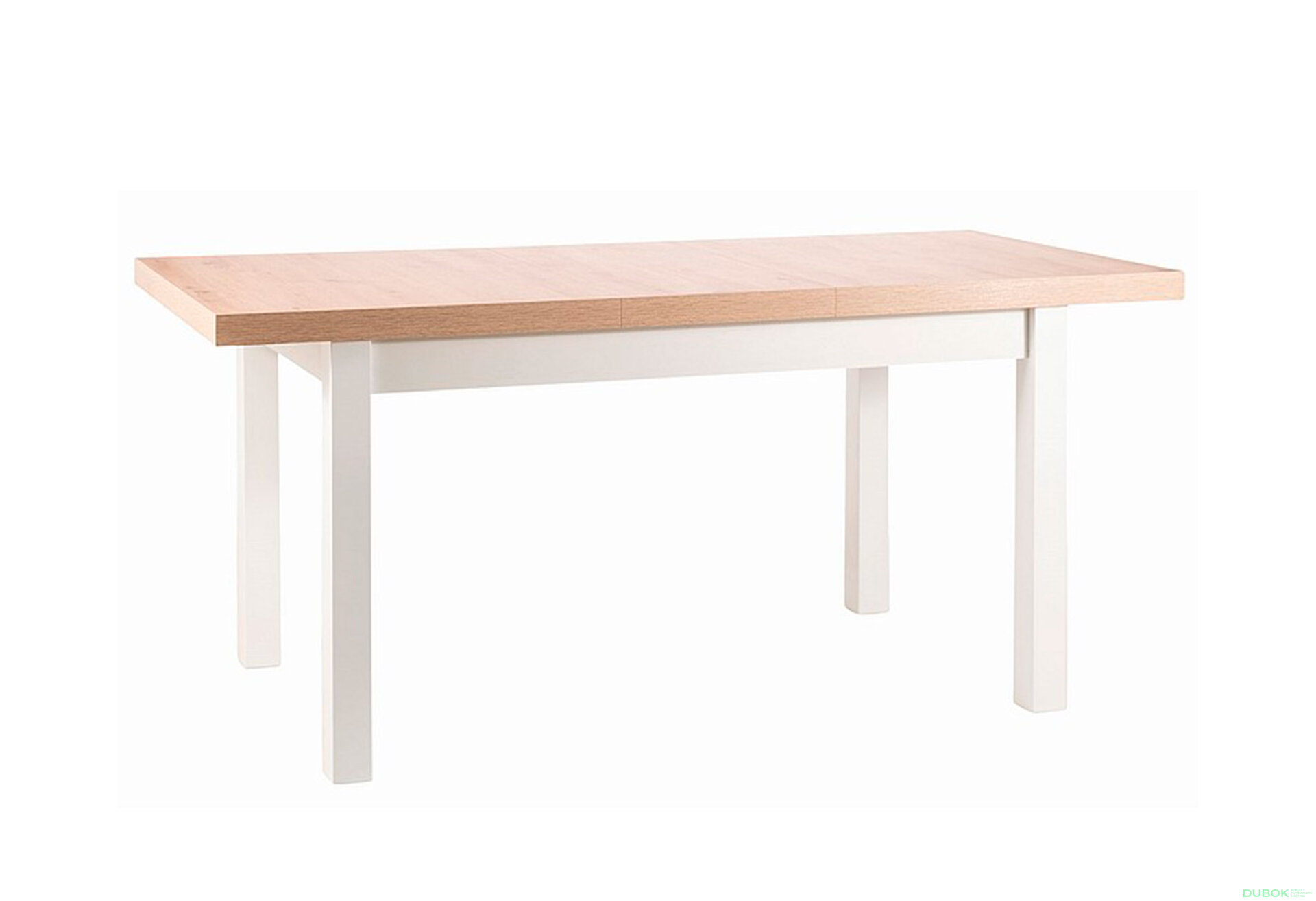 Obrázek 5 - Stůl Presto 140(140+39+39)x80 dub artisan / bílý