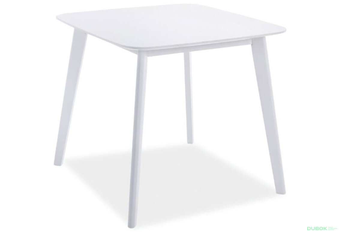 Obrázek 2 - Stůl Sigma 80x80 bílý MDF / dřevo