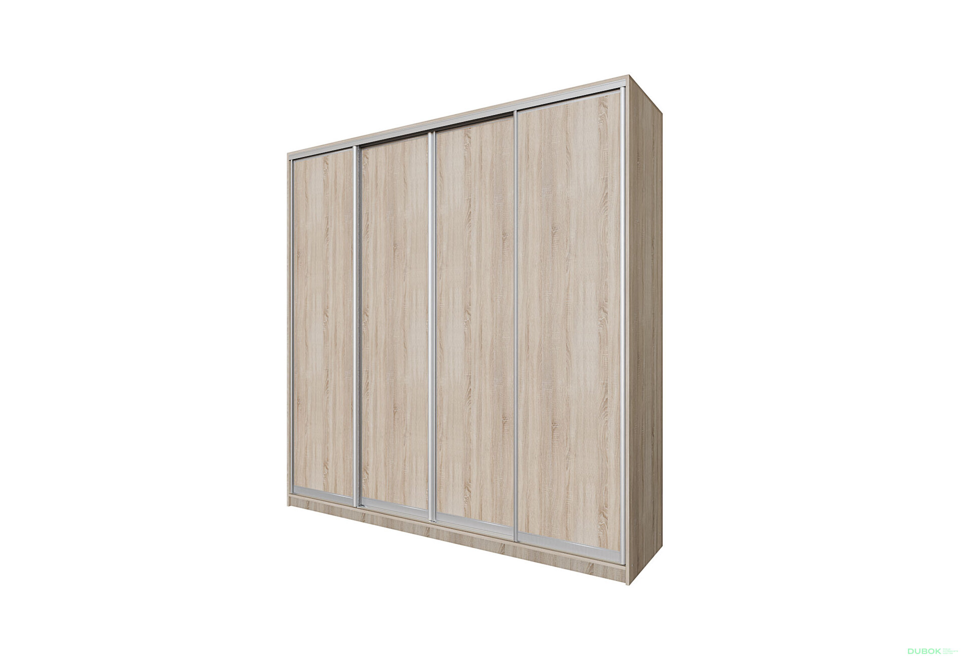 Obrázek 1 - Skříň 4D 2400x2400x600, 4 DTD, Světlý dub sonoma AL