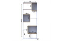 Obrázek 6 - Vysoký regál BS1 Bílá / Dub evoke 81x30x210