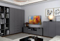Obrázek 4 - TV stolek s dvířky a zásuvkami Ron 4 180 cm Grafit