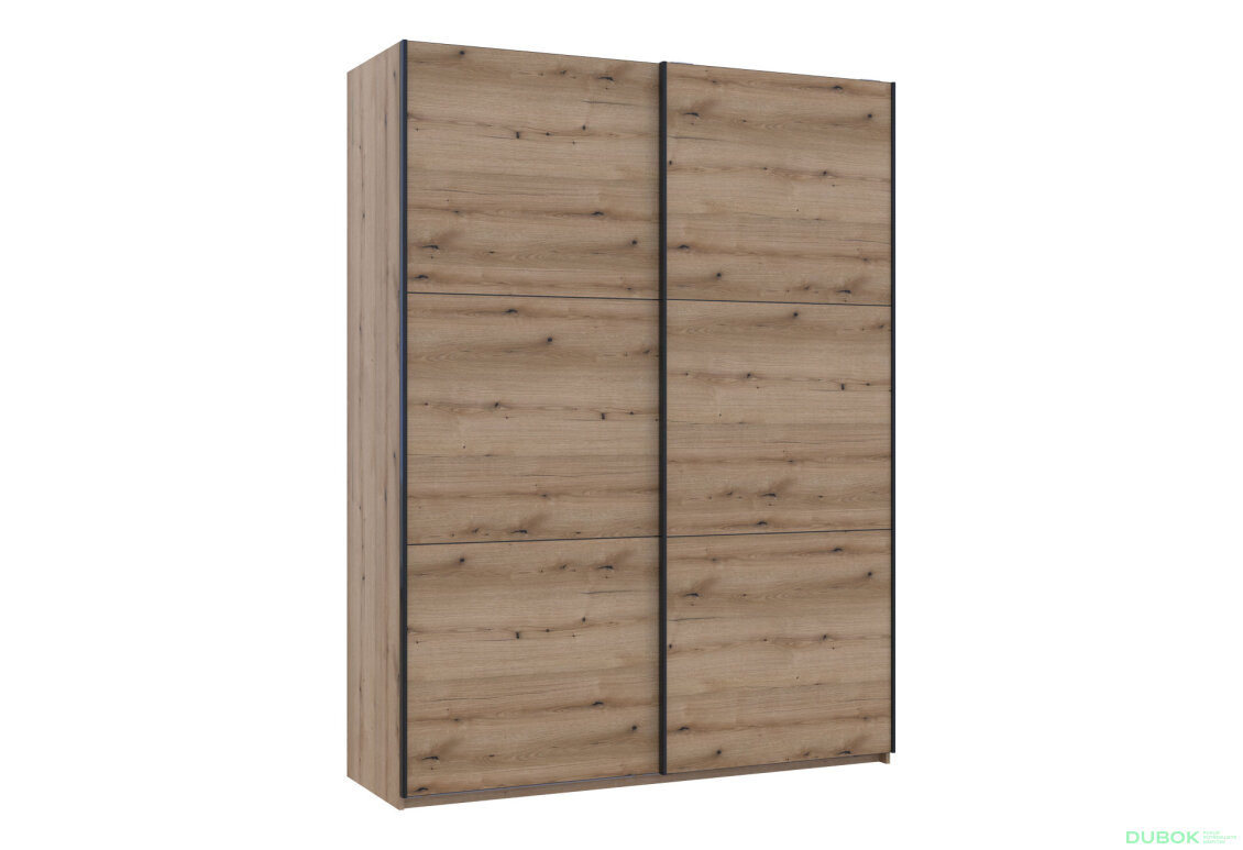 Obrázek 3 - Skříň s posuvnými dveřmi G-Caiser 2dveřová, DTD, 180 cm, dub evoke