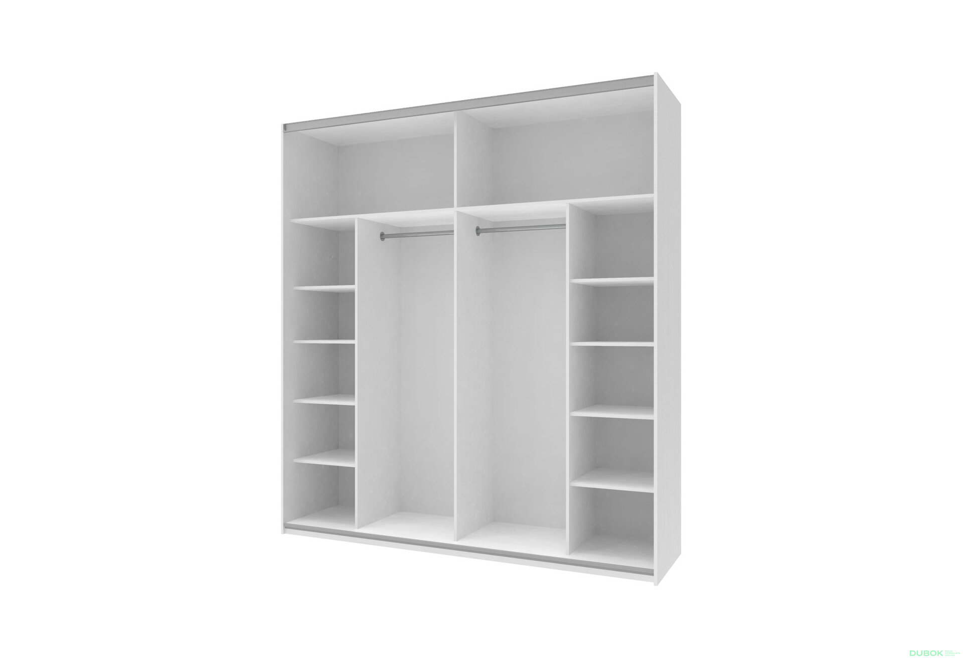 Obrázek 4 - Skříň G-Caiser Doros s 2 dveřmi DTD, 220 cm, bílá