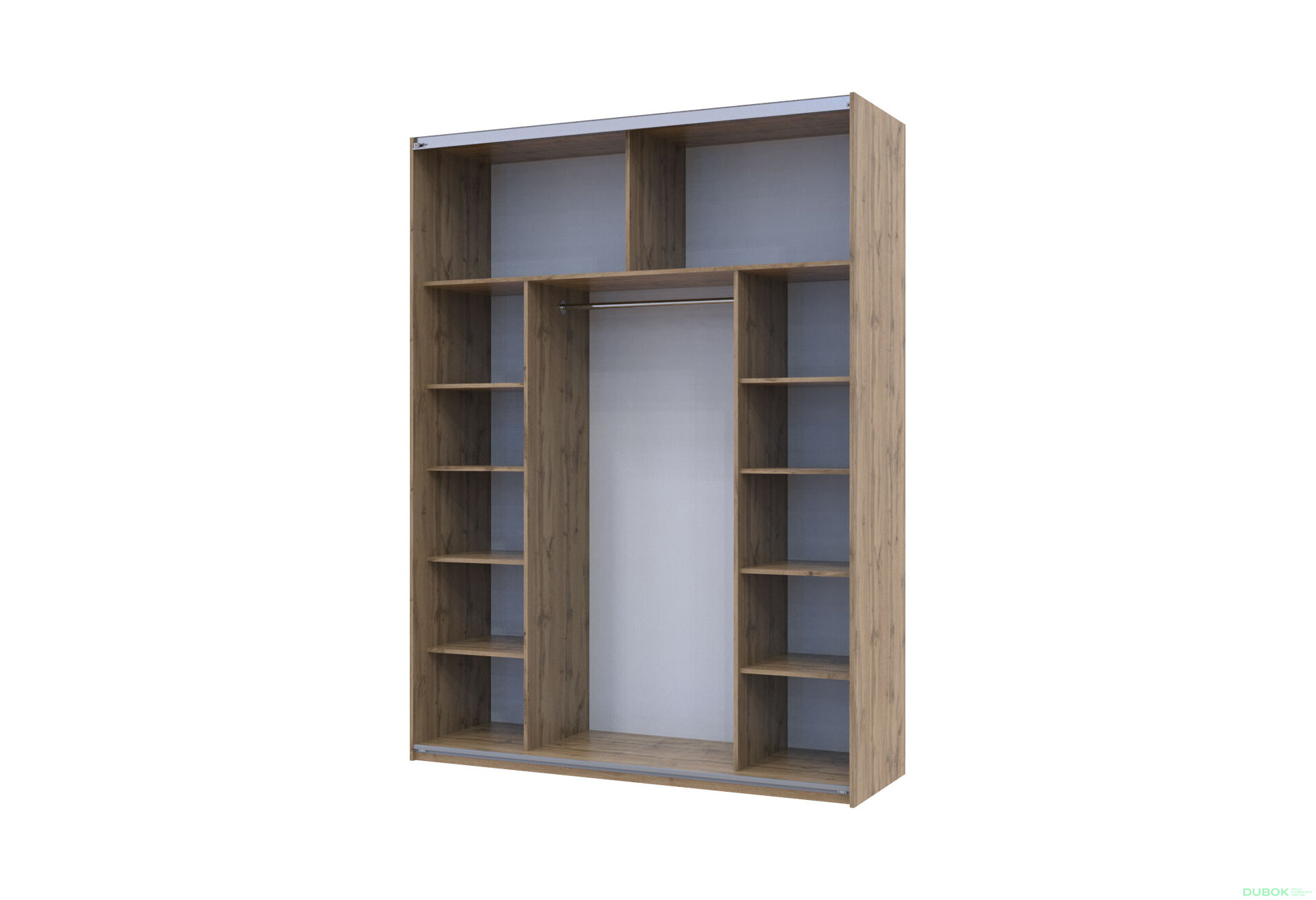 Obrázek 3 - Skříň s posuvnými dveřmi Taho 2 Zrcadla 180x60x240 G-Caiser