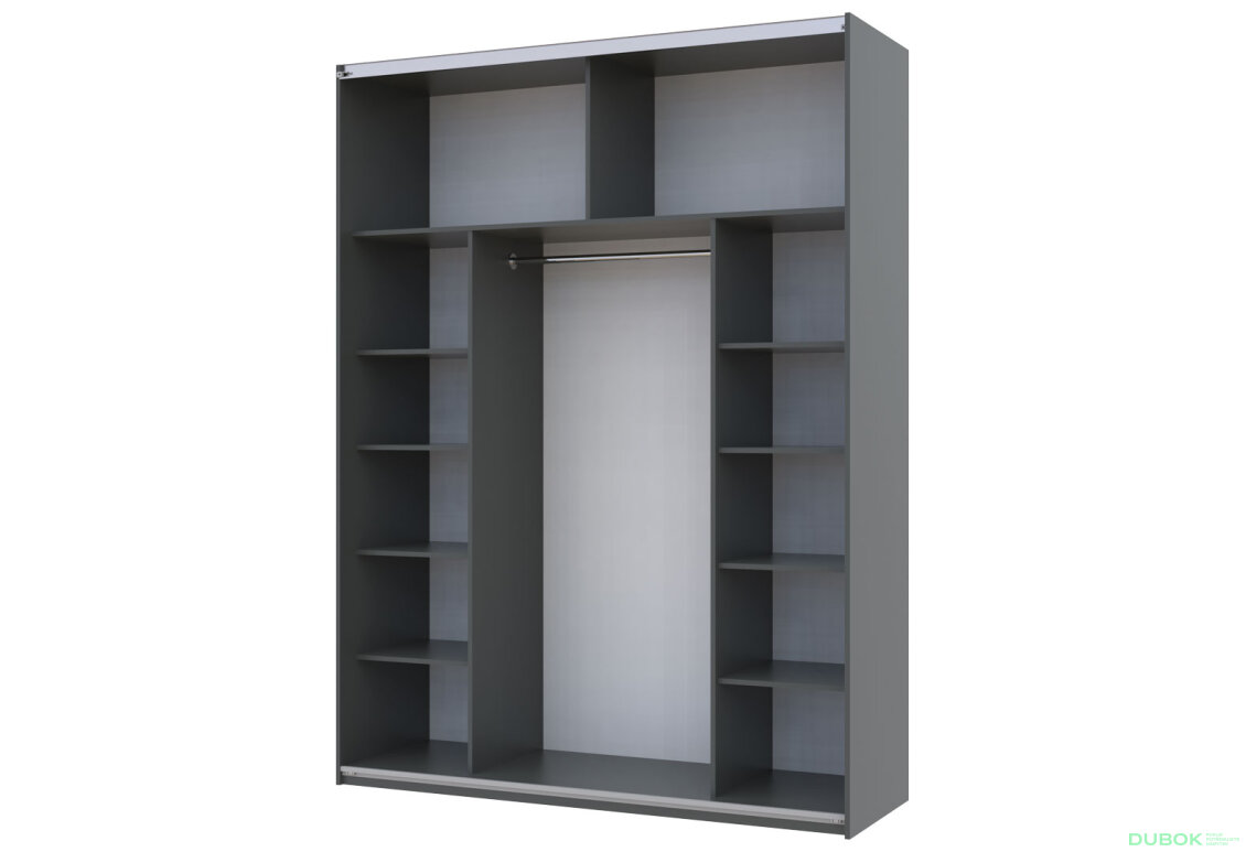 Obrázek 4 - Skříň G-Caiser Doros s 2 dveřmi DTD, 180 cm, grafit