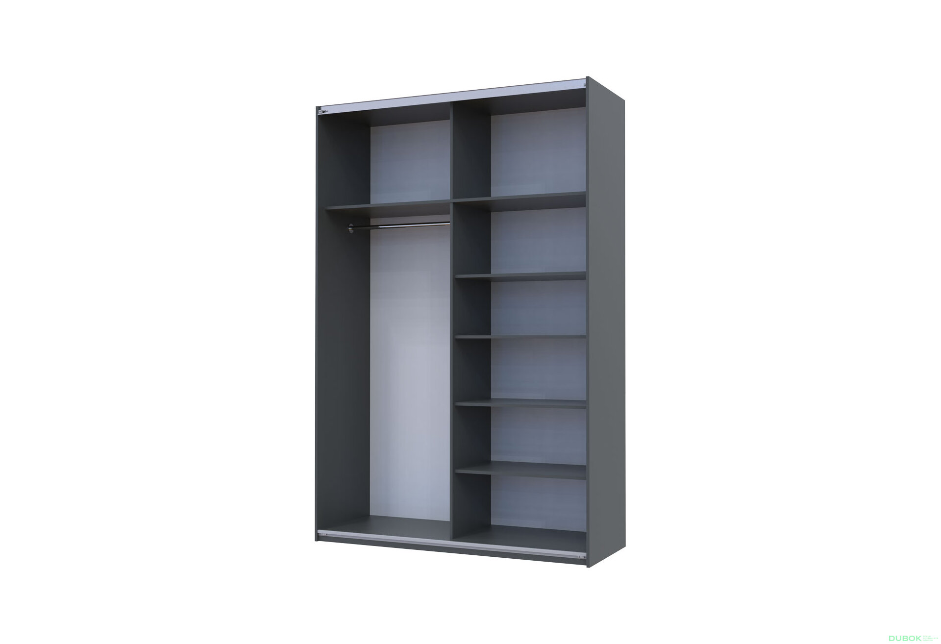 Obrázek 3 - Skříň G-Caiser Doros s 2 zrcadly, 160 cm, grafit