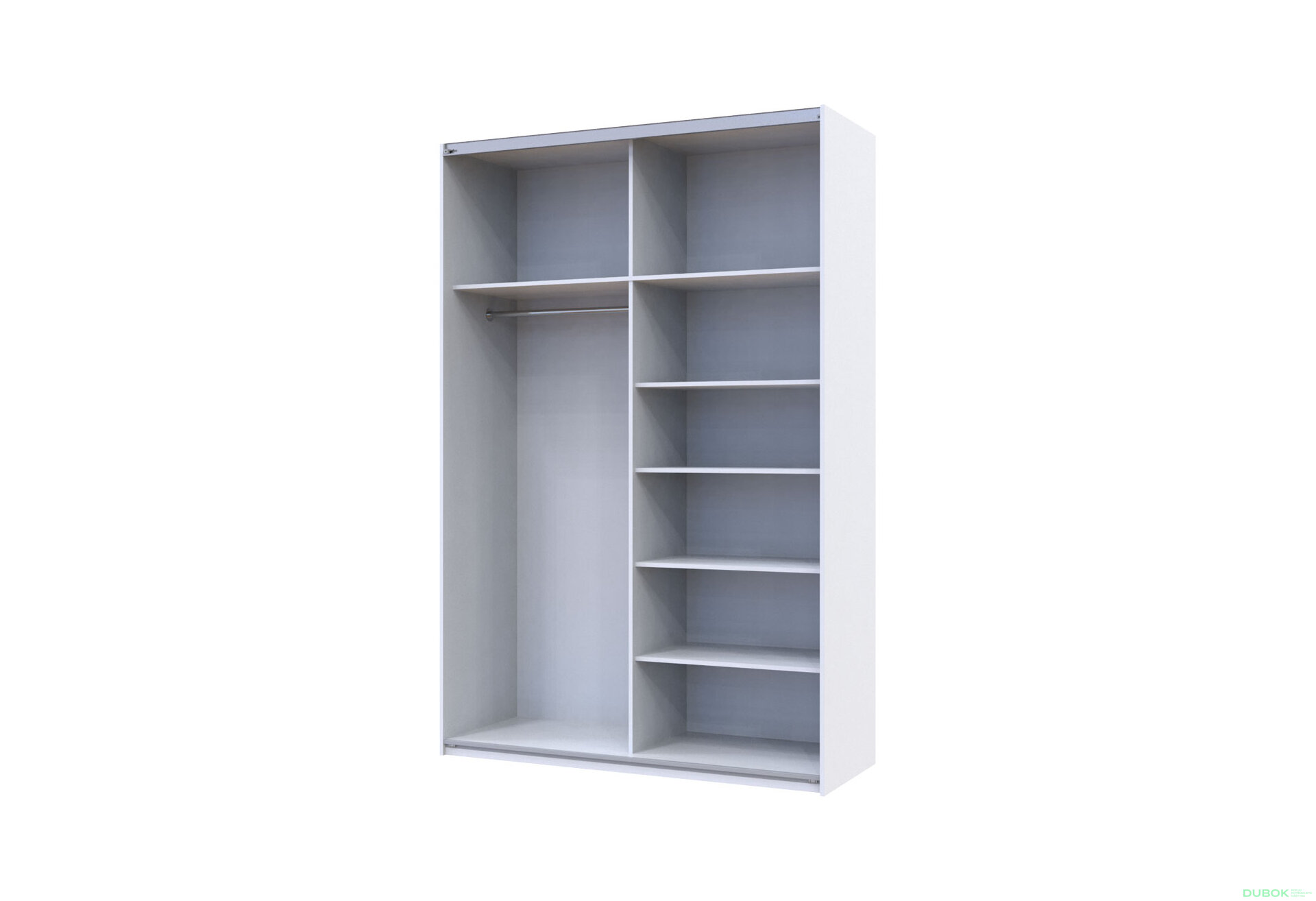 Obrázek 4 - Skříň G-Caiser Doros s 2 dveřmi DTD, 160 cm, bílá