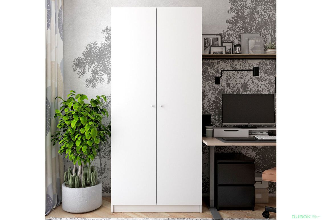 Obrázek 2 - Skříň Promo s 2 dveřmi 90 cm, Bílá
