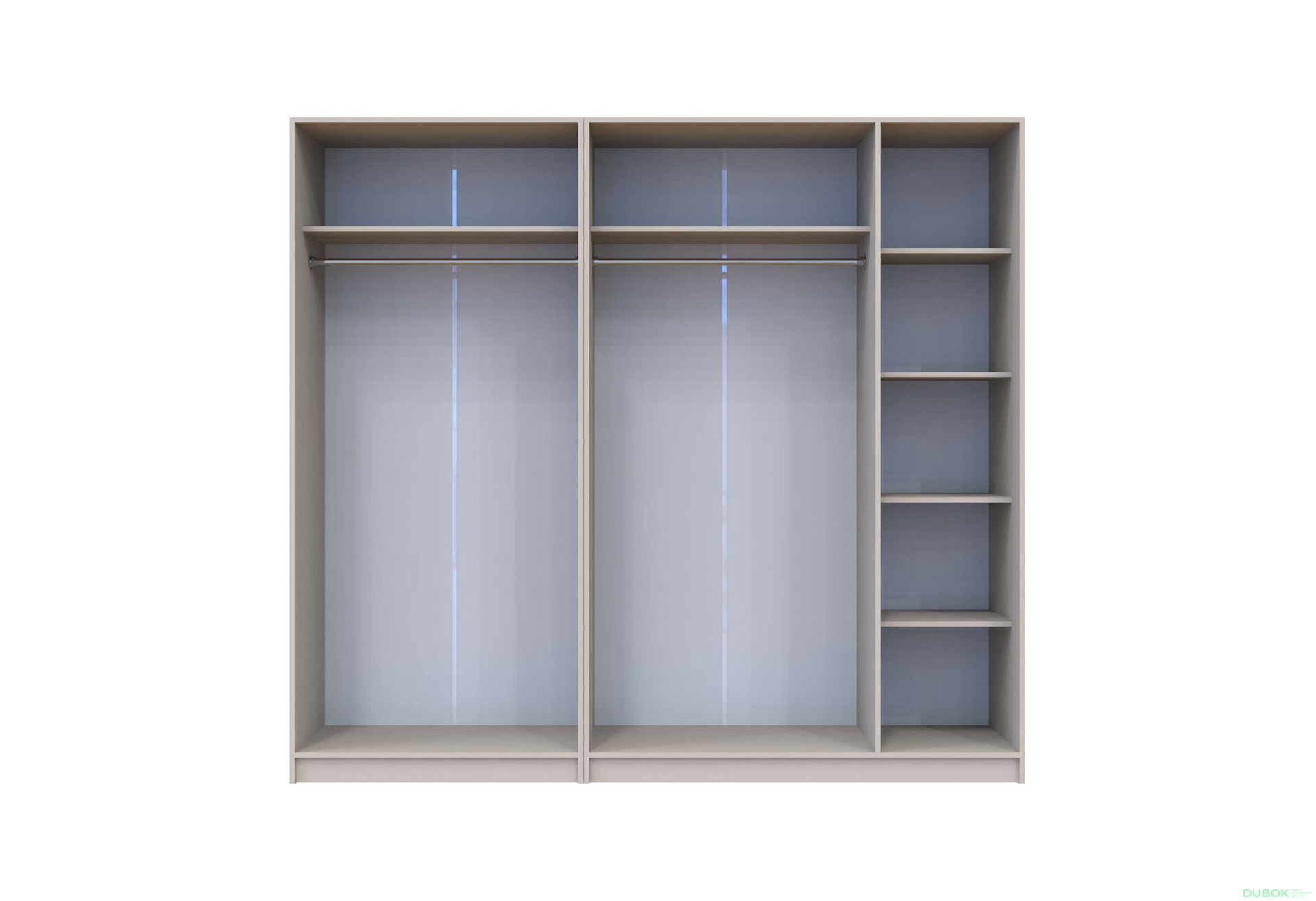 Obrázek 7 - Skříň Promo se 5 dveřmi 225 cm Kašmír