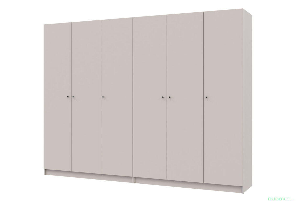 Skříň Promo se 6 dveřmi 270 cm Kašmír