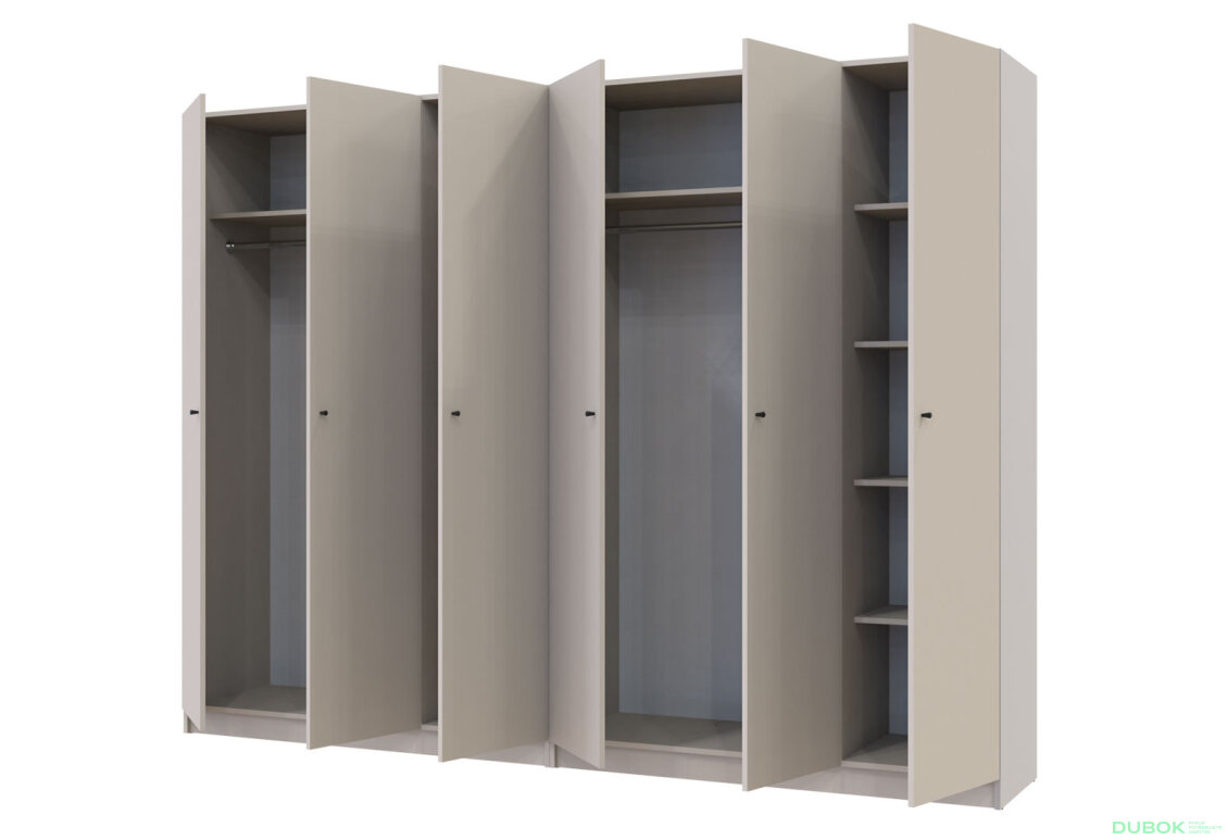 Obrázek 5 - Skříň Promo se 6 dveřmi 270 cm Kašmír
