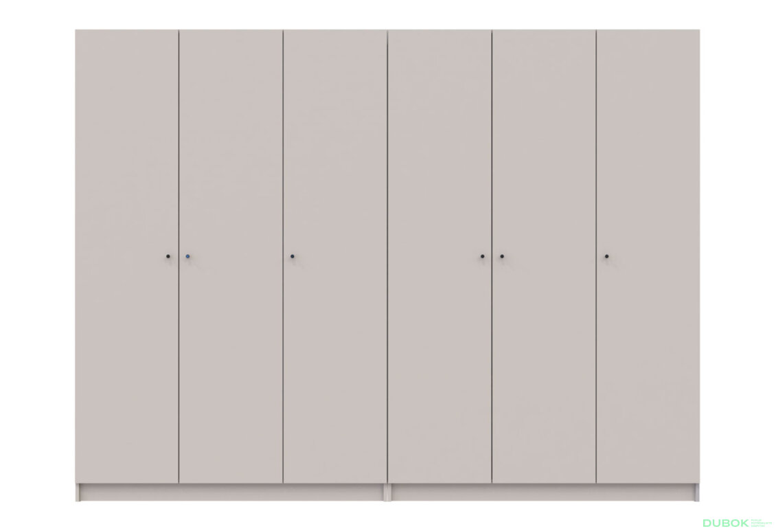Obrázek 3 - Skříň Promo se 6 dveřmi 270 cm Kašmír