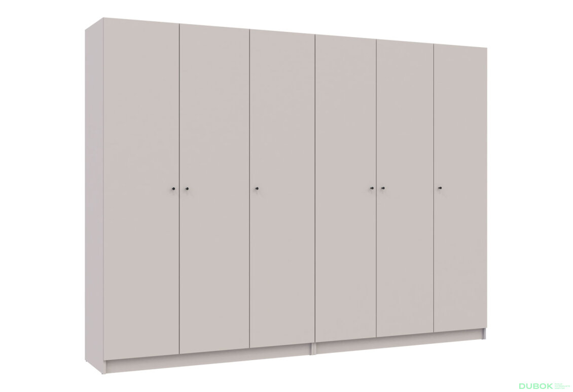 Obrázek 4 - Skříň Promo se 6 dveřmi 270 cm Kašmír