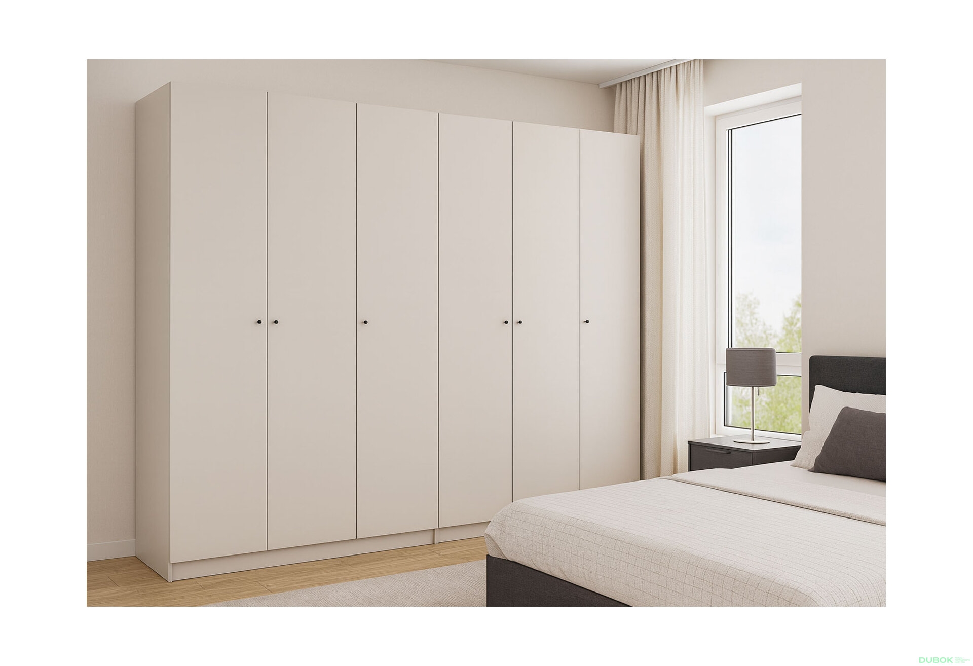 Obrázek 2 - Skříň Promo se 6 dveřmi 270 cm Kašmír